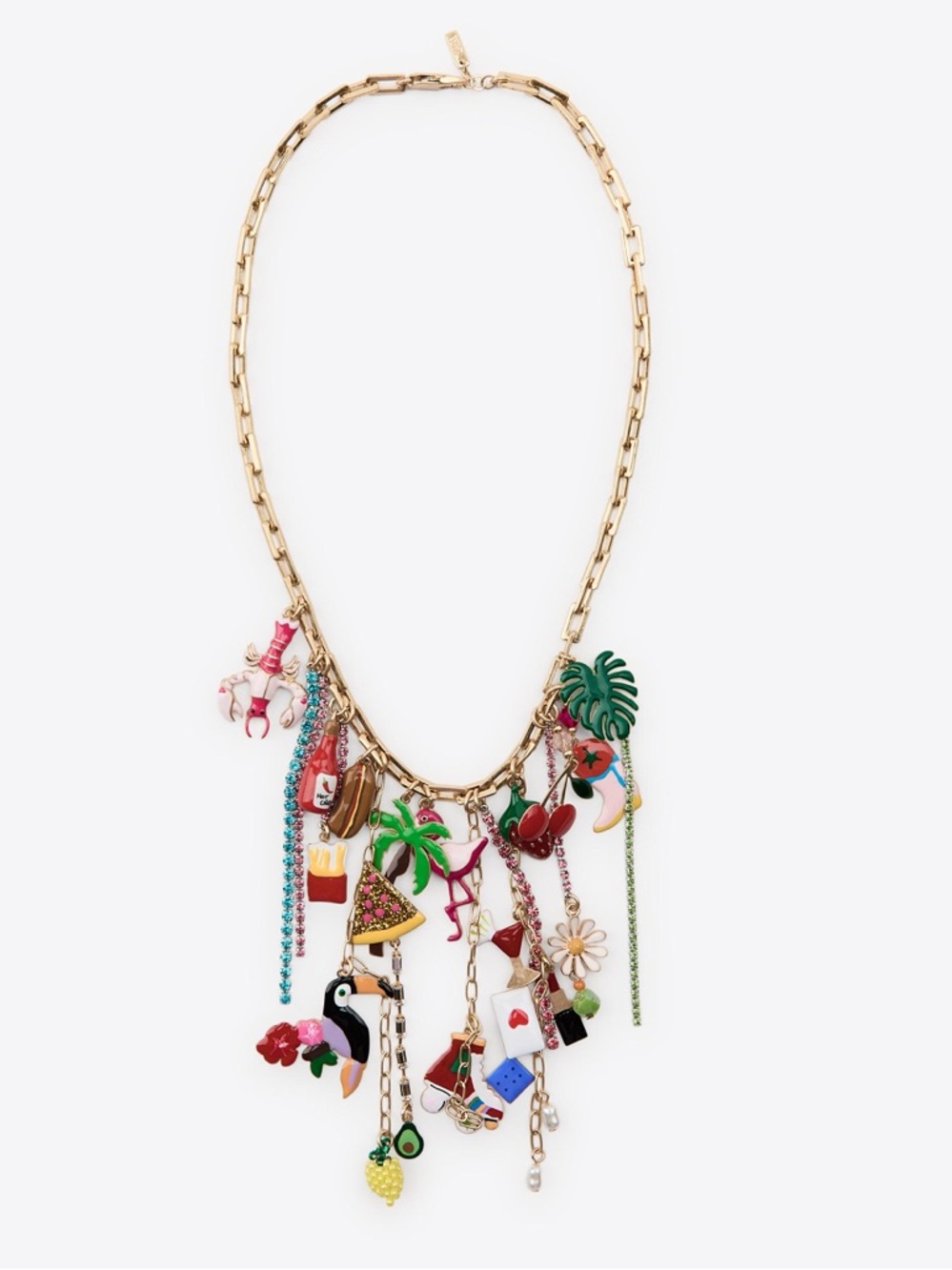 ZARA charm link necklace, spring, festival - Picture 9 of 16